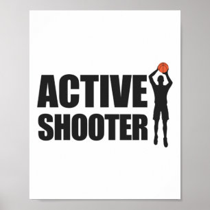 Aktive Shooter Basketball Basketball Basketball Ba Poster
