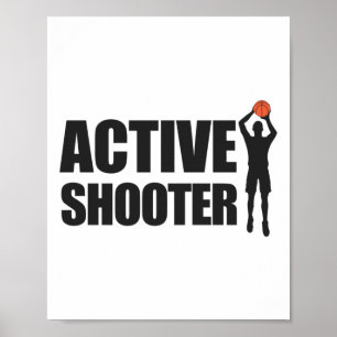 Aktive Shooter Basketball Basketball Basketball Ba Poster