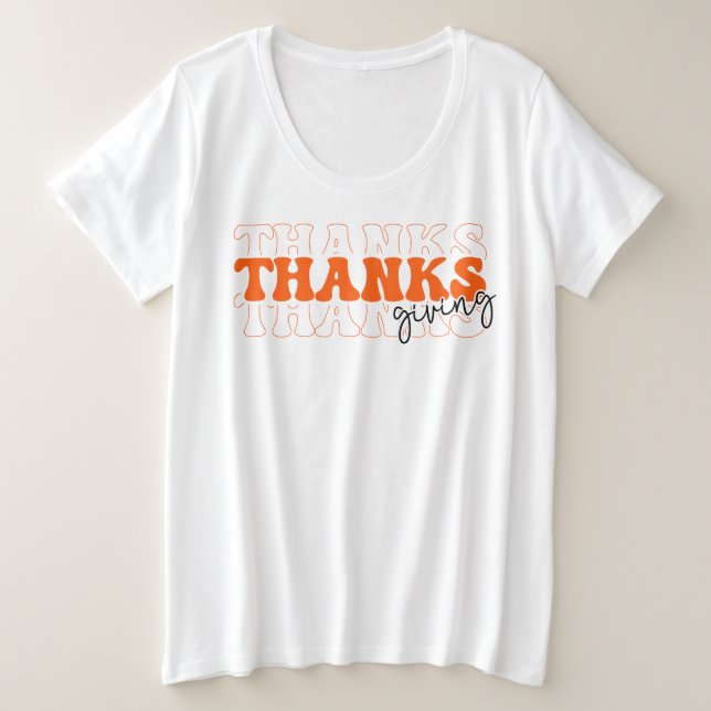 Aktiver Erntedank Frauen Große Größe T-Shirt (Design vorne)