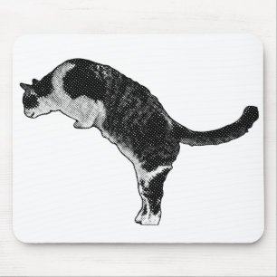 Aktiver Katzenschreibtisch Mousepad