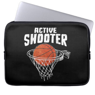 Aktiver Schütze Basketballliebhaber Männer Frauen Laptopschutzhülle