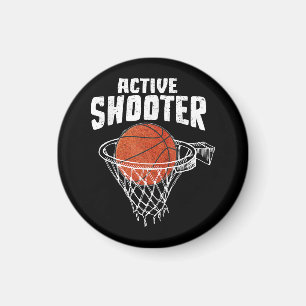 Aktiver Schütze Basketballliebhaber Männer Frauen  Magnet