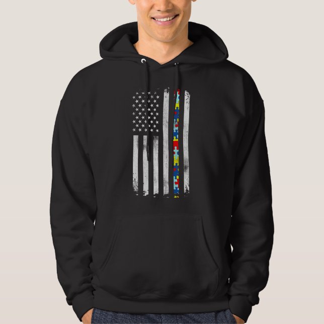 Aktives Bewusstsein für Autismus Hoodie (Vorderseite)