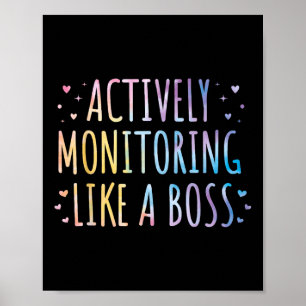Aktives Monitoring wie ein Boss Staat Testteam Poster