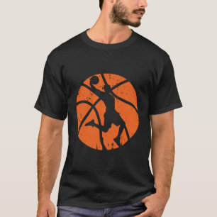 Aktives Shooter Basketball Orange Basketball Zitat T-Shirt