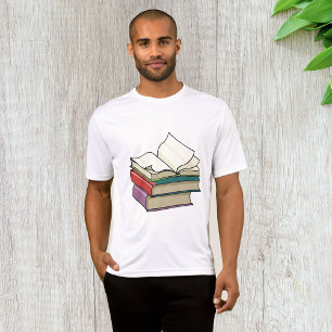 Aktives T-Shirt für offene Buchvorlagen
