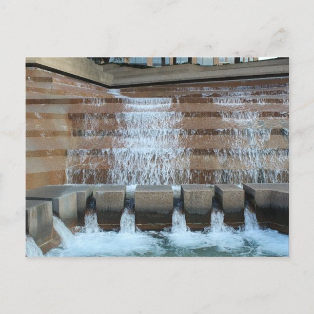 Aktives Wasserbecken - Fort Worth Water Garden # 1 Postkarte (Vorderseite)