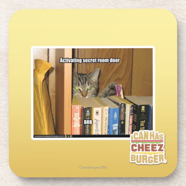 Aktivierende geheime Raum-Tür Getränkeuntersetzer (Vorderseite)