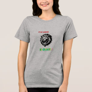 Aktiviert - Löwe King Geburtstag T - Shirt. Tri-Blend Shirt