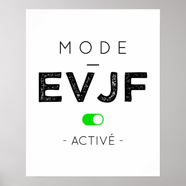 Aktivierter EVJF-Modus Poster (Vorne)