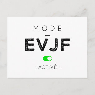 Aktivierter EVJF-Modus Postkarte