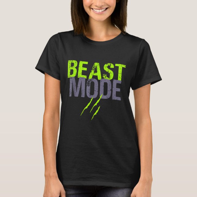 Aktivierter Modus der Bestie auf der sonnigen Fitn T-Shirt (Vorderseite)