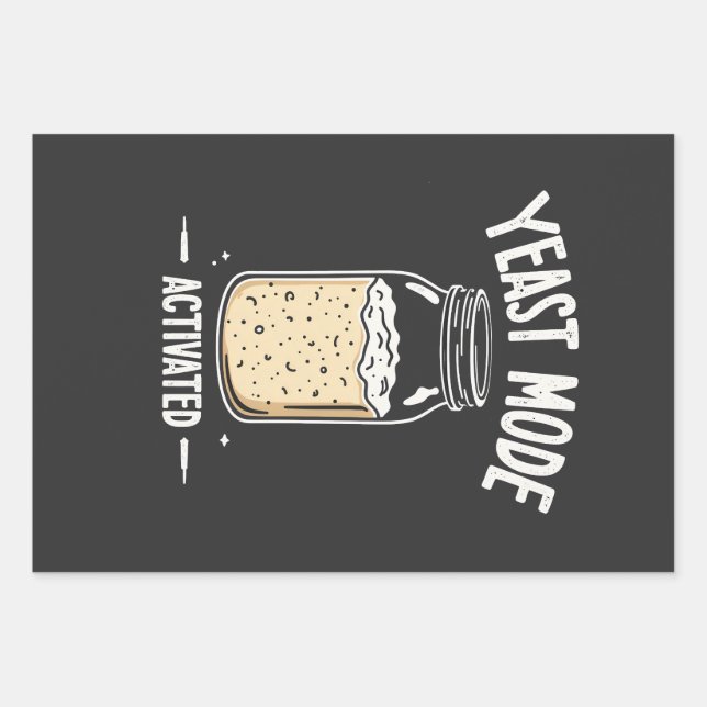 Aktiviertes Backen im Hefemodus Koch Geschenkpapier Set (Vorderseite)