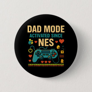 Aktivierung des Vater-Modus NES Retro Gamer Art Button