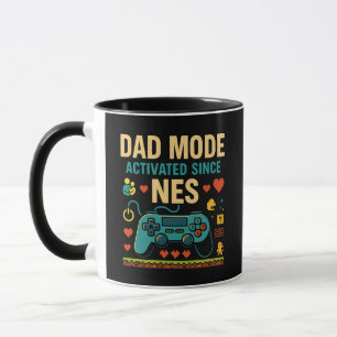 Aktivierung des Vater-Modus NES Retro Gamer Art Tasse