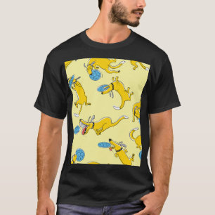 Aktivitätshunde: Frisbesportmuster T-Shirt