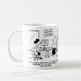 Aktivurlaub beinhaltet nicht das Trinken den ganze Kaffeetasse