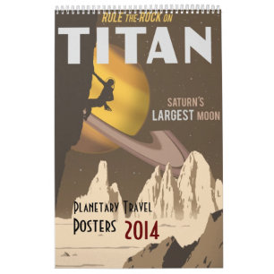 Aktualisiert 2014 Raumfahrtplakaten Kalender