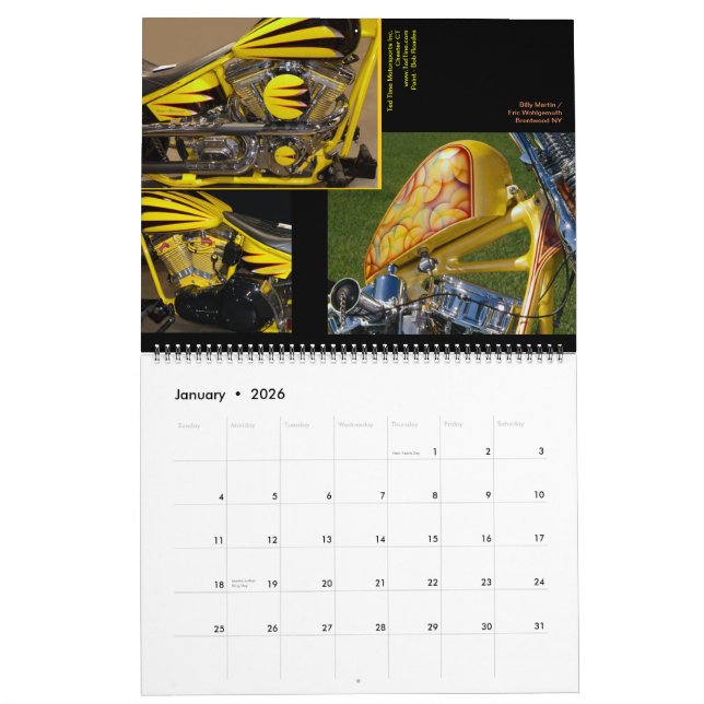 Aktualisiert! Motorrad-Regenbogen 2013 -- 18 Kalender (Jan 2026)