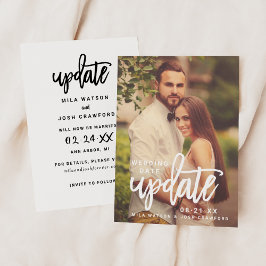 Aktualisierung des Hochzeitdatums - Skript-Foto Save The Date