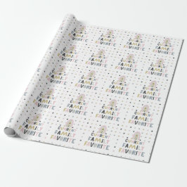 Aktuelle Familie Favorit Regenbogen Geschenkpapier
