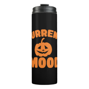 Aktuelle Laune lustigen Kürbishalloween Thermosbecher