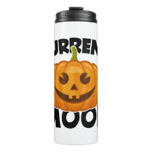 Aktuelle Stimmung Funny Pumpkin Halloween Womens G Thermosbecher
