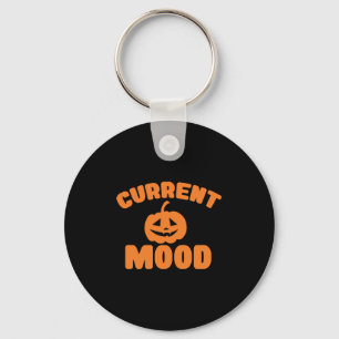 Aktuelle Stimmung lustiger Kürbis Halloween Schlüsselanhänger