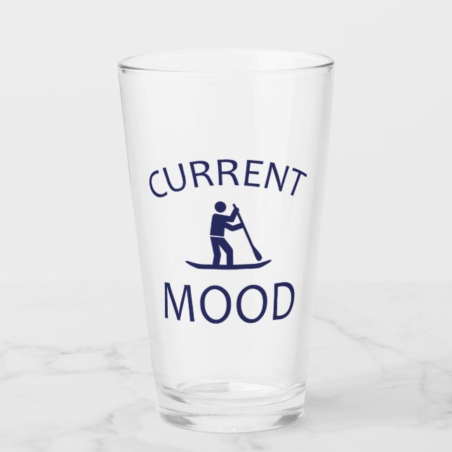Aktuelle Stimmung steht auf Paddeln Glas (Vorderseite)