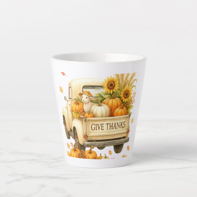 Aktuelle Tasse - Danke Fall Truck Tasse (Vorderseite)