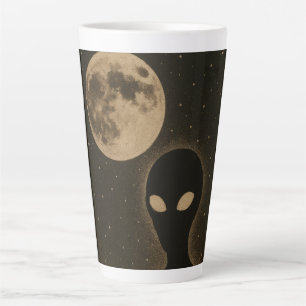 Aktuelle Tasse Retro-Alien-Begegnung