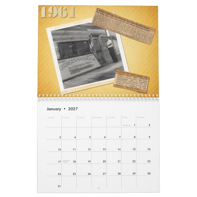 Aktueller Kalender! Kalender (Jan 2027)