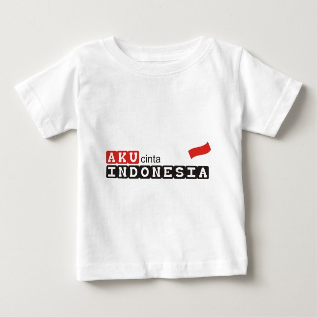 aku cinta Indonesien Baby T-shirt (Vorderseite)