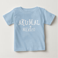 Akumal Mexico Design - Baby Fine Jersey T - Shirt