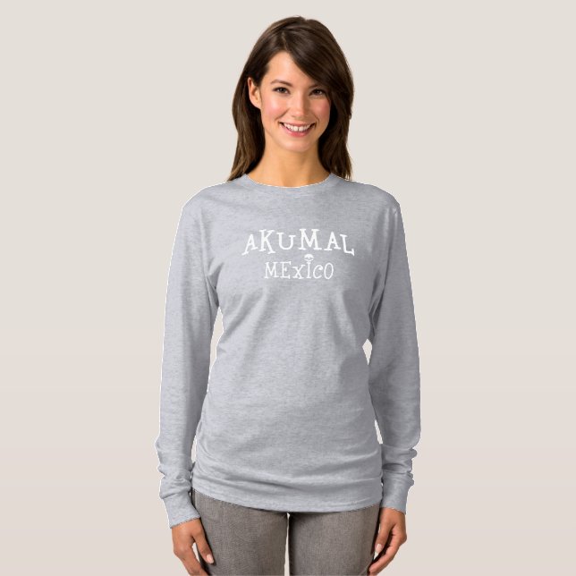 Akumal Mexico Design - Basic Long Sleeve T - Shirt (Vorne ganz)