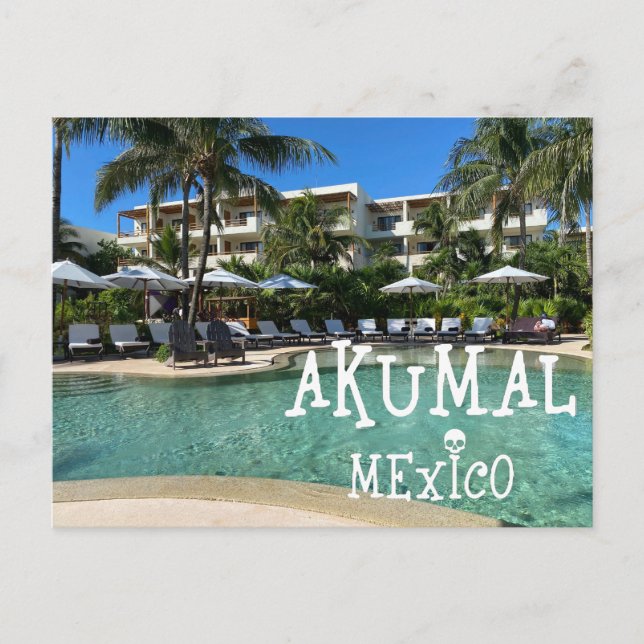 Akumal Mexico Design - Carte postale standard (Devant)