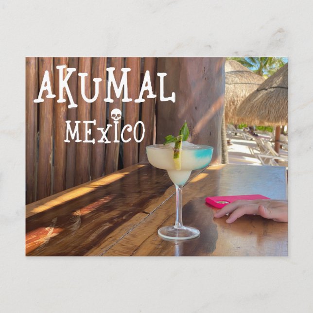 Akumal Mexico Design - Carte postale standard (Devant)