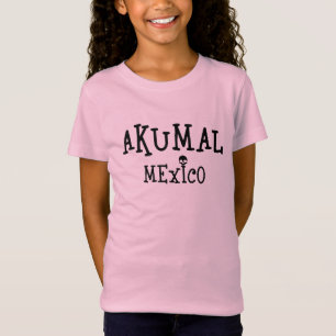 Akumal Mexico Design - Girls' Fine Jersey T - Shir T-Shirt