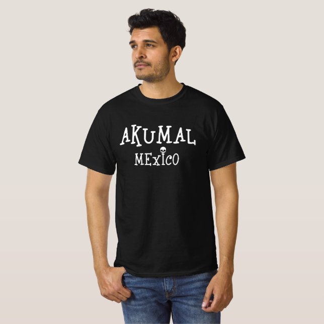 Akumal Mexico Design - T-shirt à valeur masculine (Devant entier)