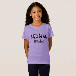 Akumal Mexico Design - T-shirt en jersey fin pour 
