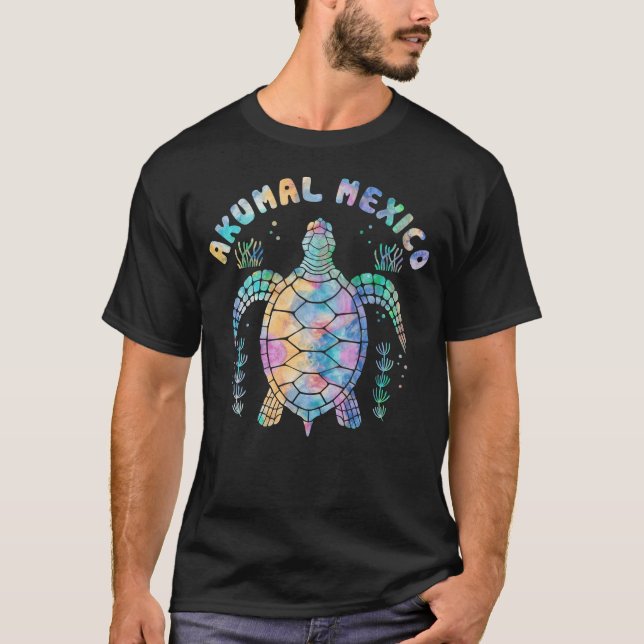 Akumal, Mexiko, Meeresschildkröte T-Shirt (Vorderseite)