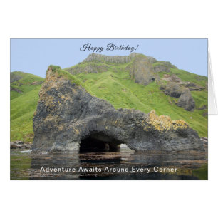Akun Island Basalt Sea Cave Card