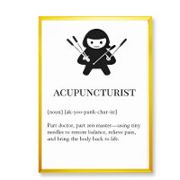 Akupunkteur Wandkunst Geschenk | Nadel Akupunktur