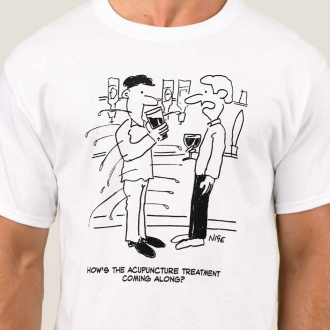 Akupunktur Behandlung Cartoon T-Shirt (Von Creator hochgeladen)