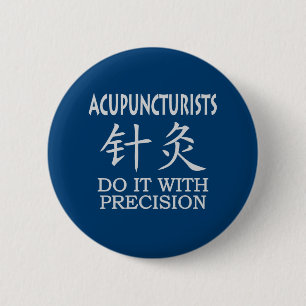 Akupunktur Chinesisches Symbol Button