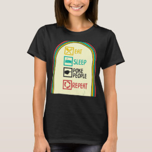Akupunktur Essen Schlafpoke Leute wiederholen Nade T-Shirt