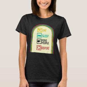 Akupunktur Essen Schlafpoke Leute wiederholen Nade T-Shirt