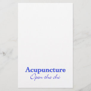 Akupunktur - Öffnen Sie den Chi Briefpapier