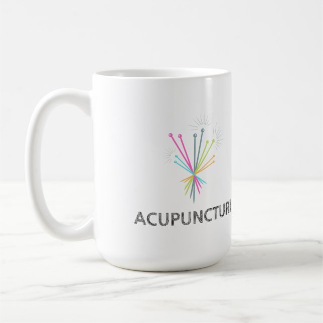Akupunkturbecher, Akupunkturgeschenk Kaffeetasse (Links)