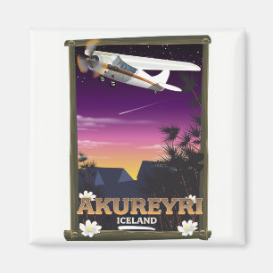 Akureyri Island Reiseplakat Magnet